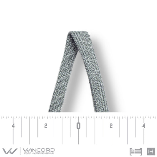 FLAT TUBULAR BRAID | 4462| GREY