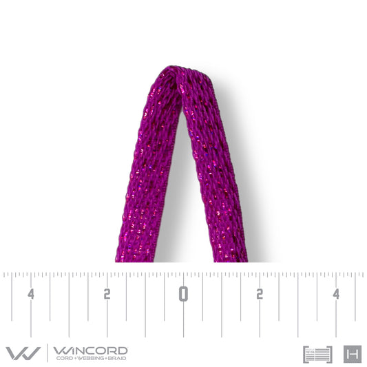SPARKLE FLAT TUBULAR  | #885 | ELECTRIC FUCHSIA