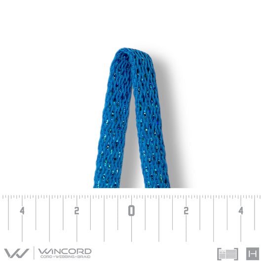 SPARKLE FLAT TUBULAR  | #885 | NEON BLUE