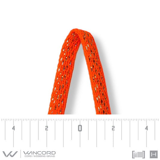 SPARKLE FLAT TUBULAR  | #885 | NEON ORANGE
