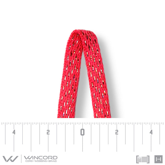SPARKLE FLAT TUBULAR  | #885 | NEON PINK