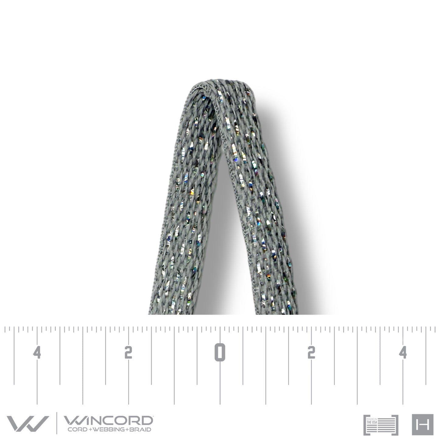 SPARKLE FLAT TUBULAR  | #885 |SILVER
