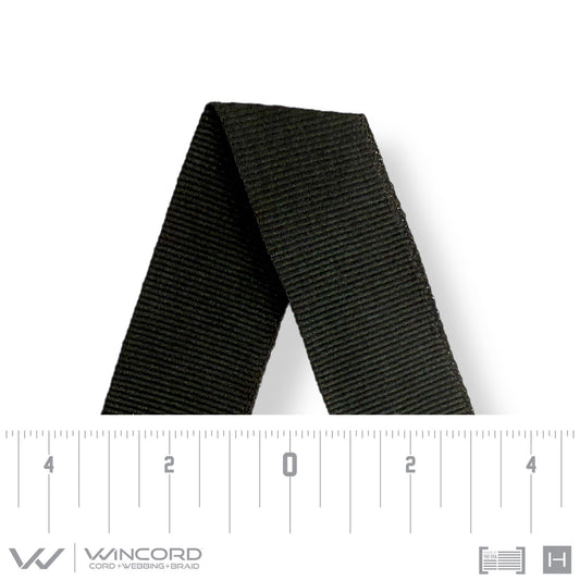 FLAT WOVEN | BLACK 25MM