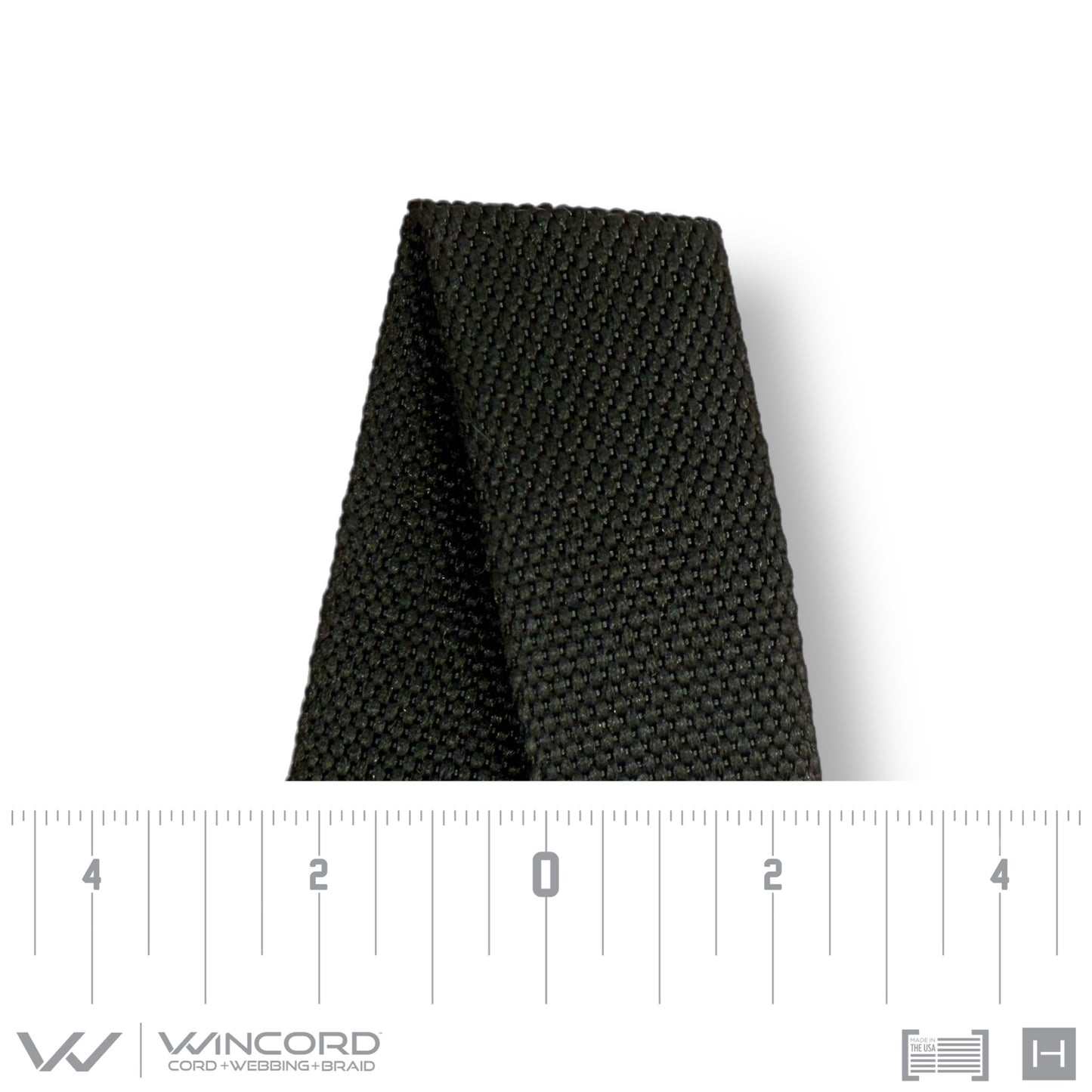 HEAVY DUTY FLAT WOVEN | BLACK 25MM