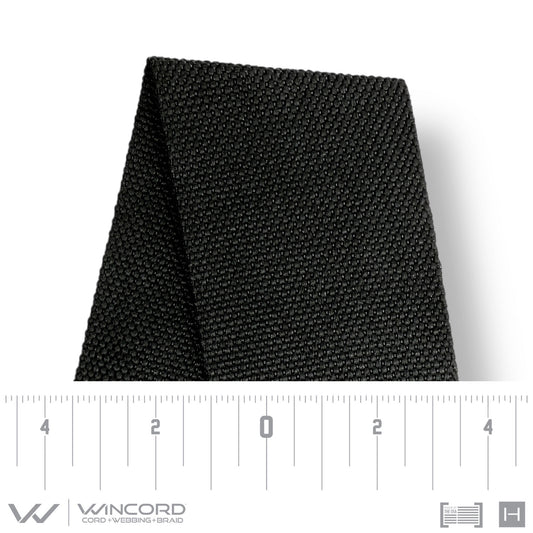 HEAVY DUTY FLAT WOVEN | BLACK 48MM