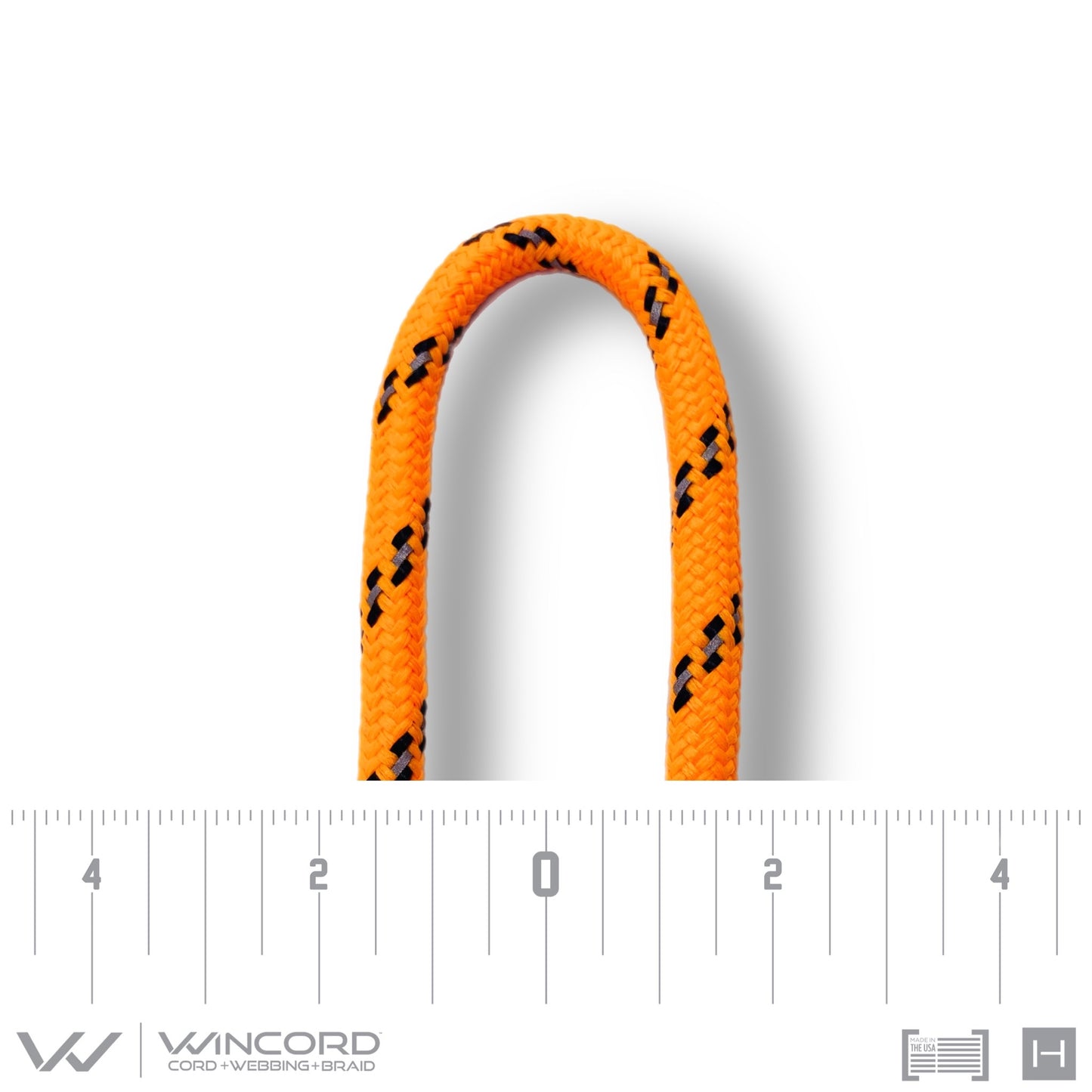 TACTICAL REFLECTIVE CORD | #K24R | INTERNATIONAL ORANGE/BLACK