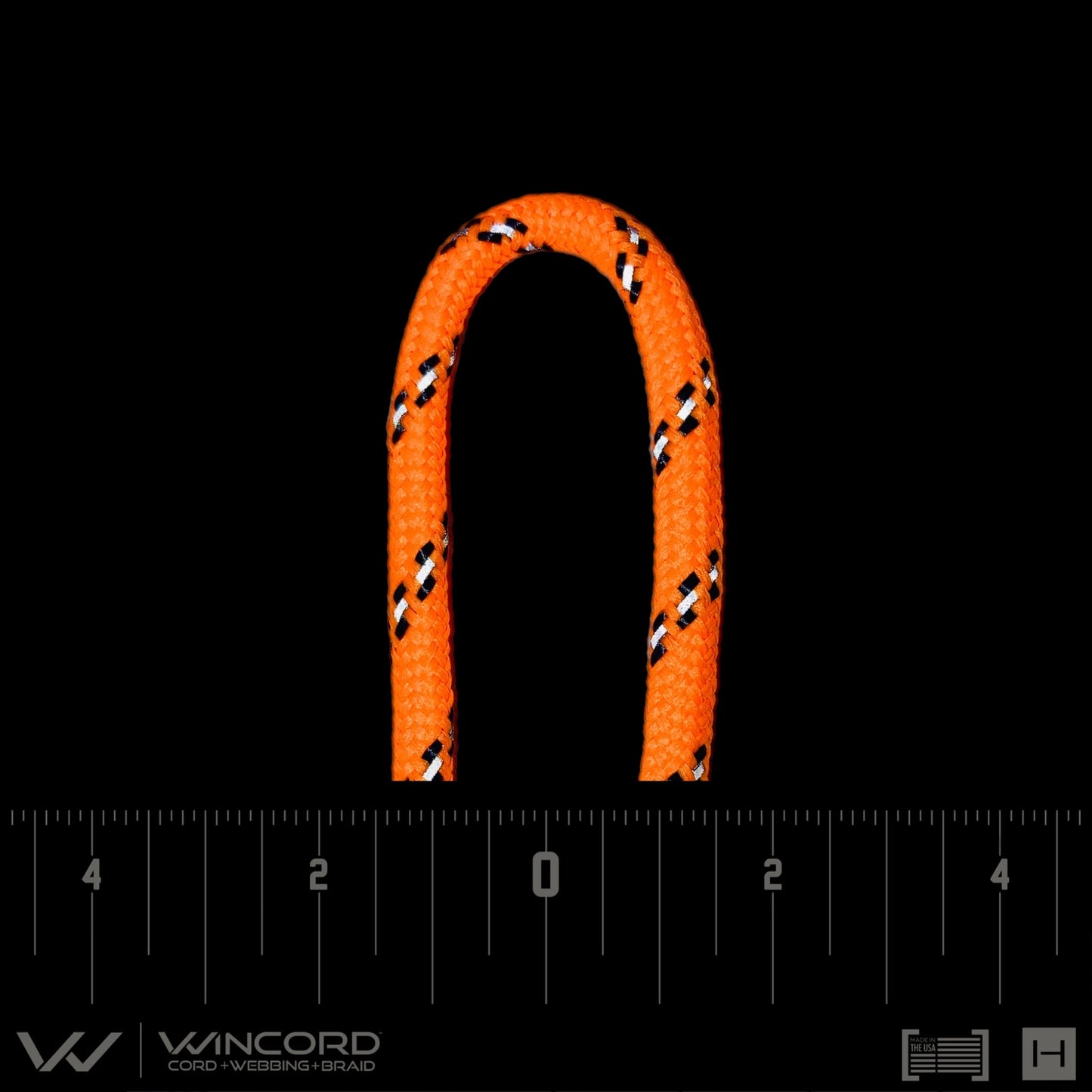 TACTICAL REFLECTIVE CORD | #K24R | INTERNATIONAL ORANGE/BLACK