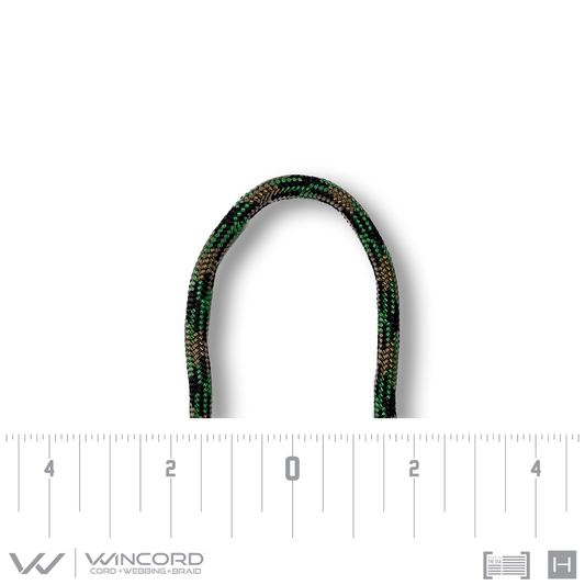 550 PARACORD | #550 | BLACK/BROWN/KELLY GREEN CAMO