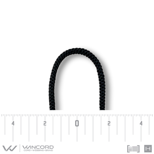KNITTED POLY CORD | #200 | BLACK