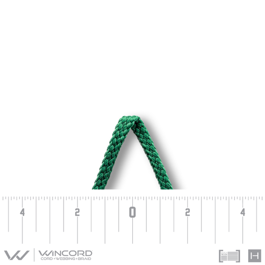 BASKETWEAVE TUBULAR BRAID | #245 | KELLY GREEN