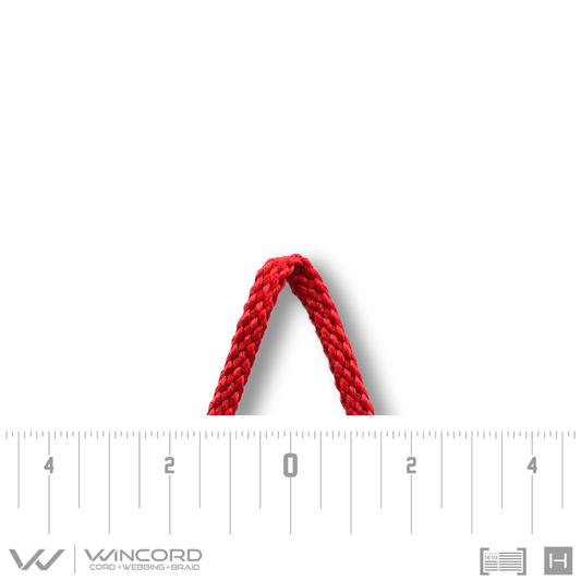 BASKETWEAVE TUBULAR BRAID | #245 | RED