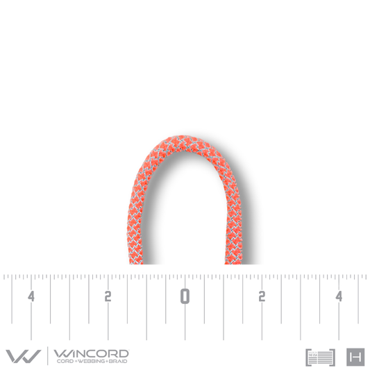 ROUND HONEYCOMB BRAID | #247R | HOT RED REFLECTIVE