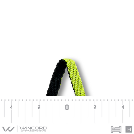 REVERSIBLE BRAID | #2588 | BLACK/NEON YELLOW