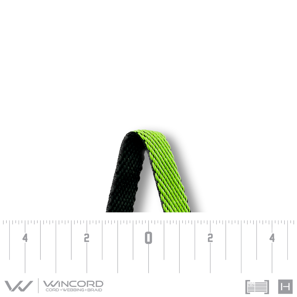 REVERSIBLE BRAID | #2588 | BLACK/NEON GREEN