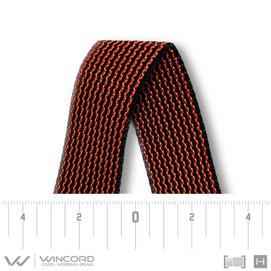 FLAT WOVEN | #3101 | BLACK/SAFETY ORANGE