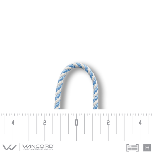 BASKETWEAVE BRAID | #5 | CAROLINA BLUE/WHITE