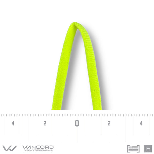 FLEXON™ FLAT TUBULAR WEAVE | #201 | NEON YELLOW