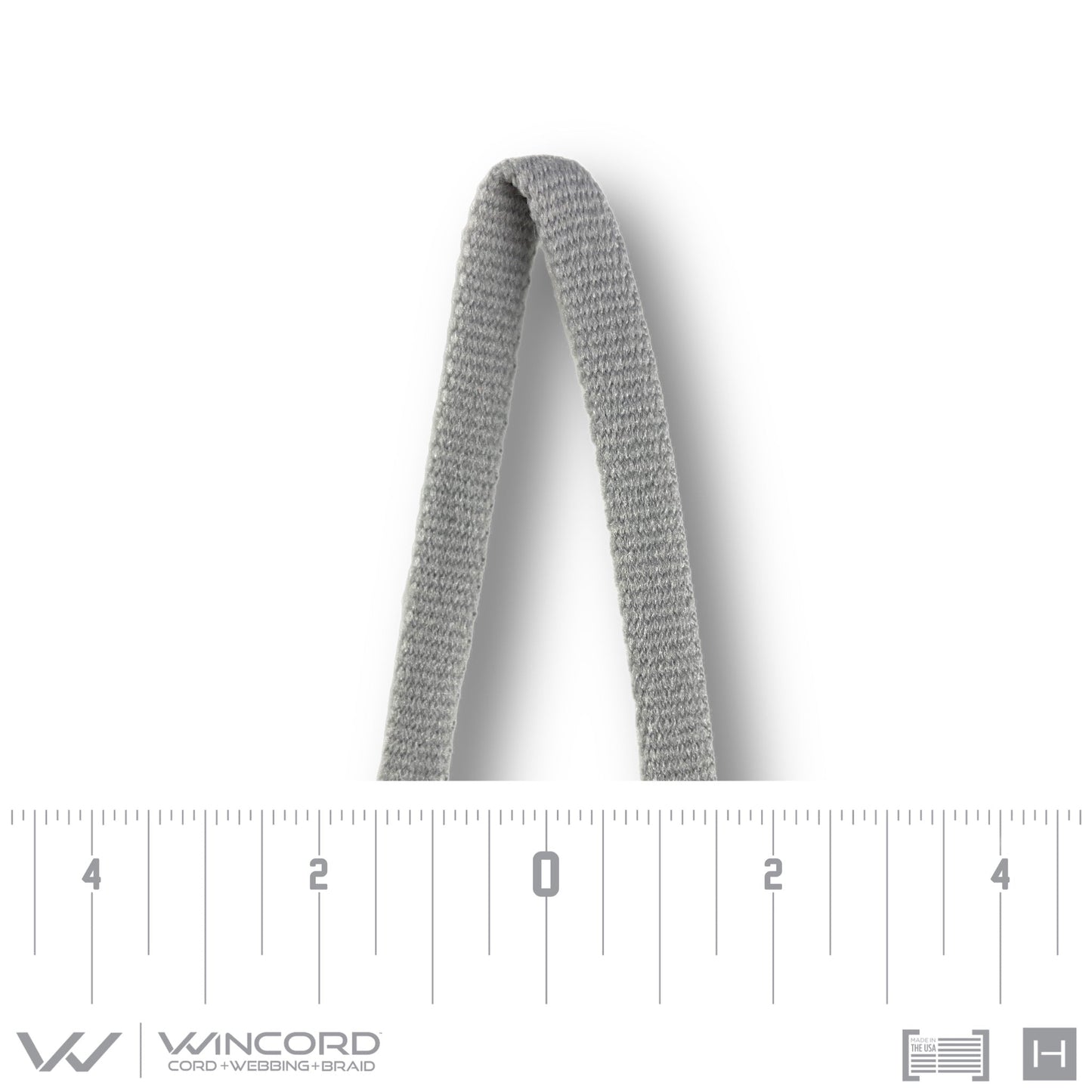 FLEXON™ FLAT TUBULAR WEAVE | #201 | CLASSIC GREY
