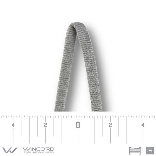 FLEXON™ FLAT TUBULAR WEAVE | #201 | CLASSIC GREY