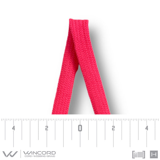 FLAT TUBULAR BRAID | #5653 | NEON PINK