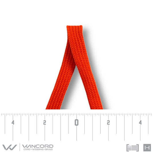 FLAT TUBULAR BRAID | #5653 | BURNT ORANGE