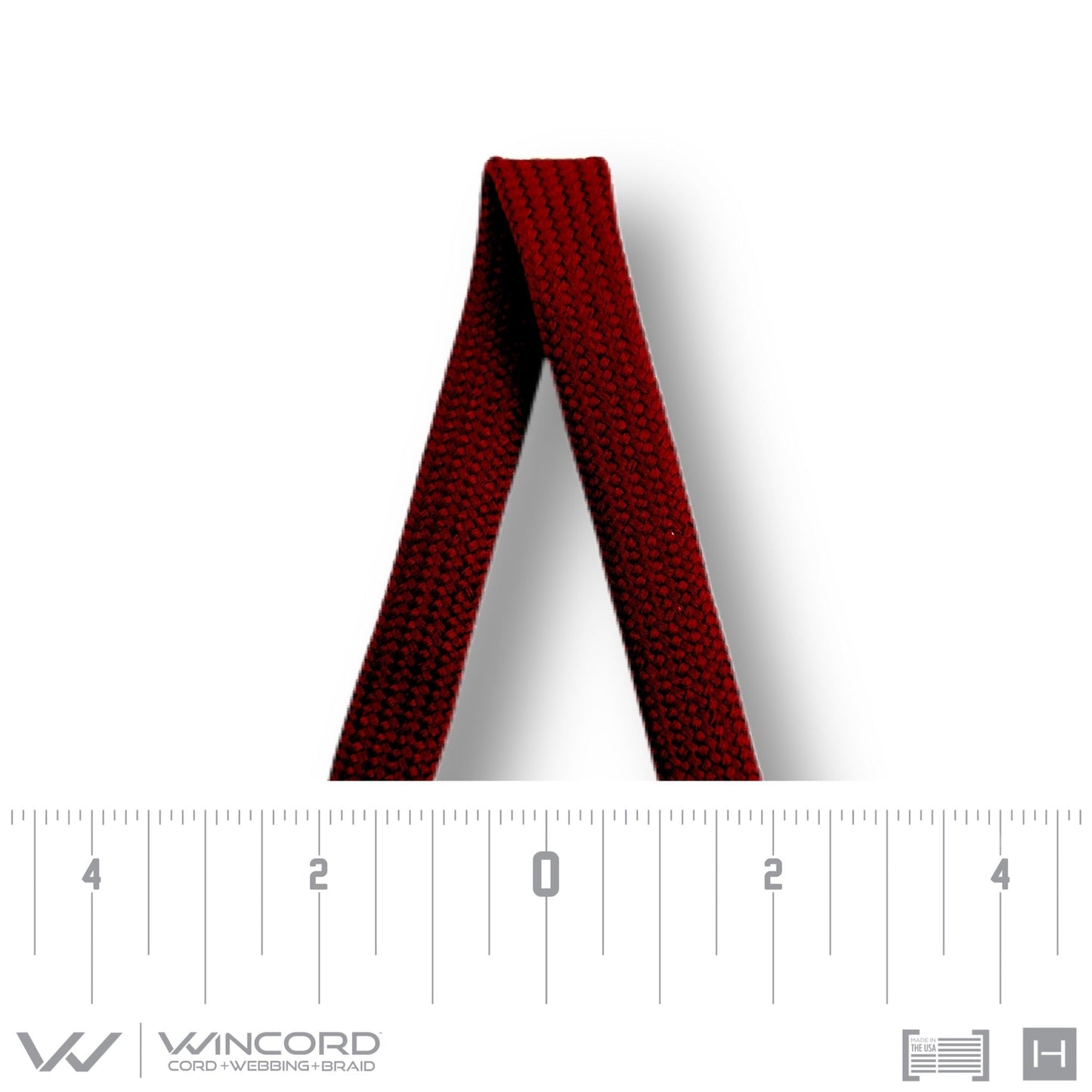 FLAT TUBULAR BRAID | #881 | MAROON
