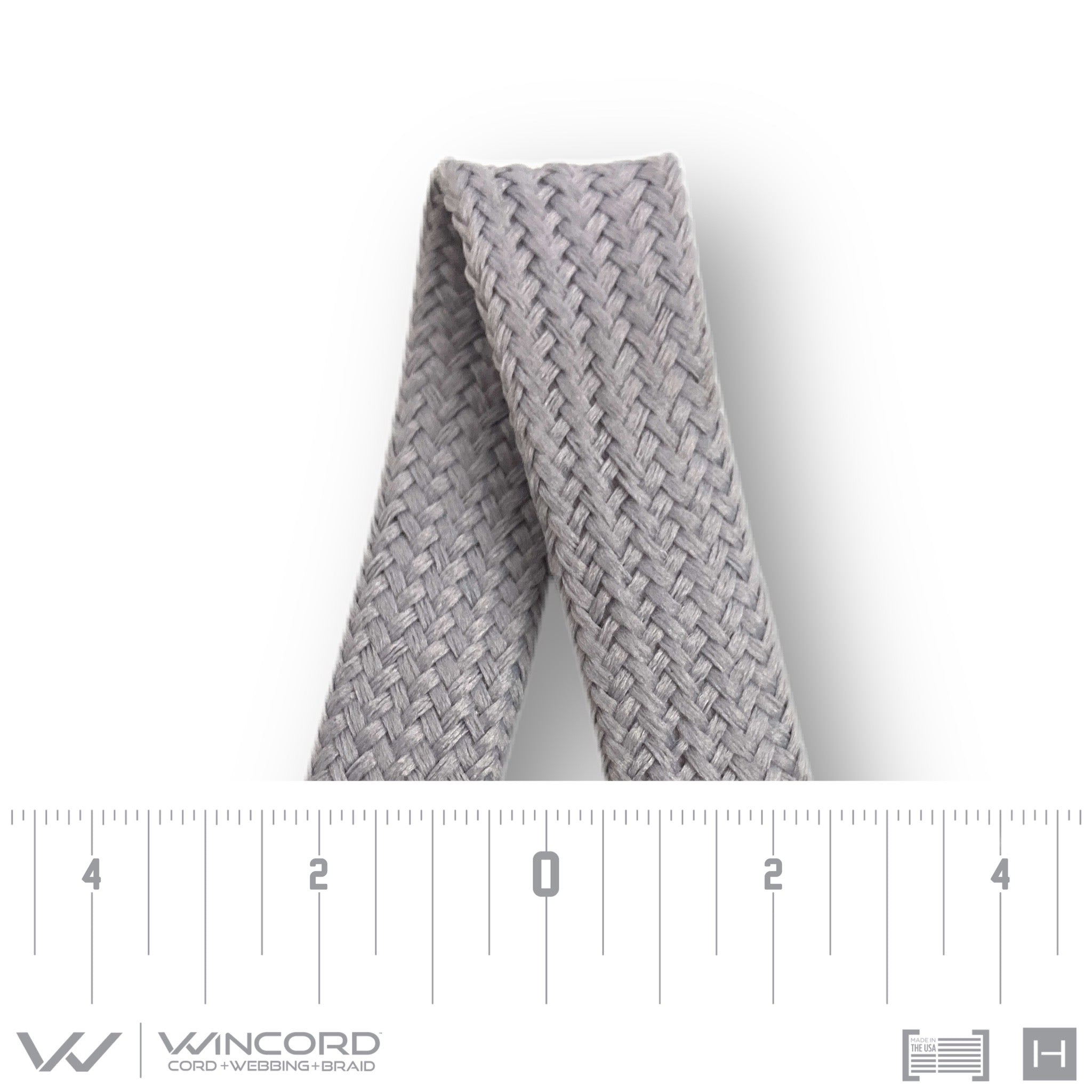 FLAT TUBULAR BRAID | #10074 | ULTRA GREY – Wincord