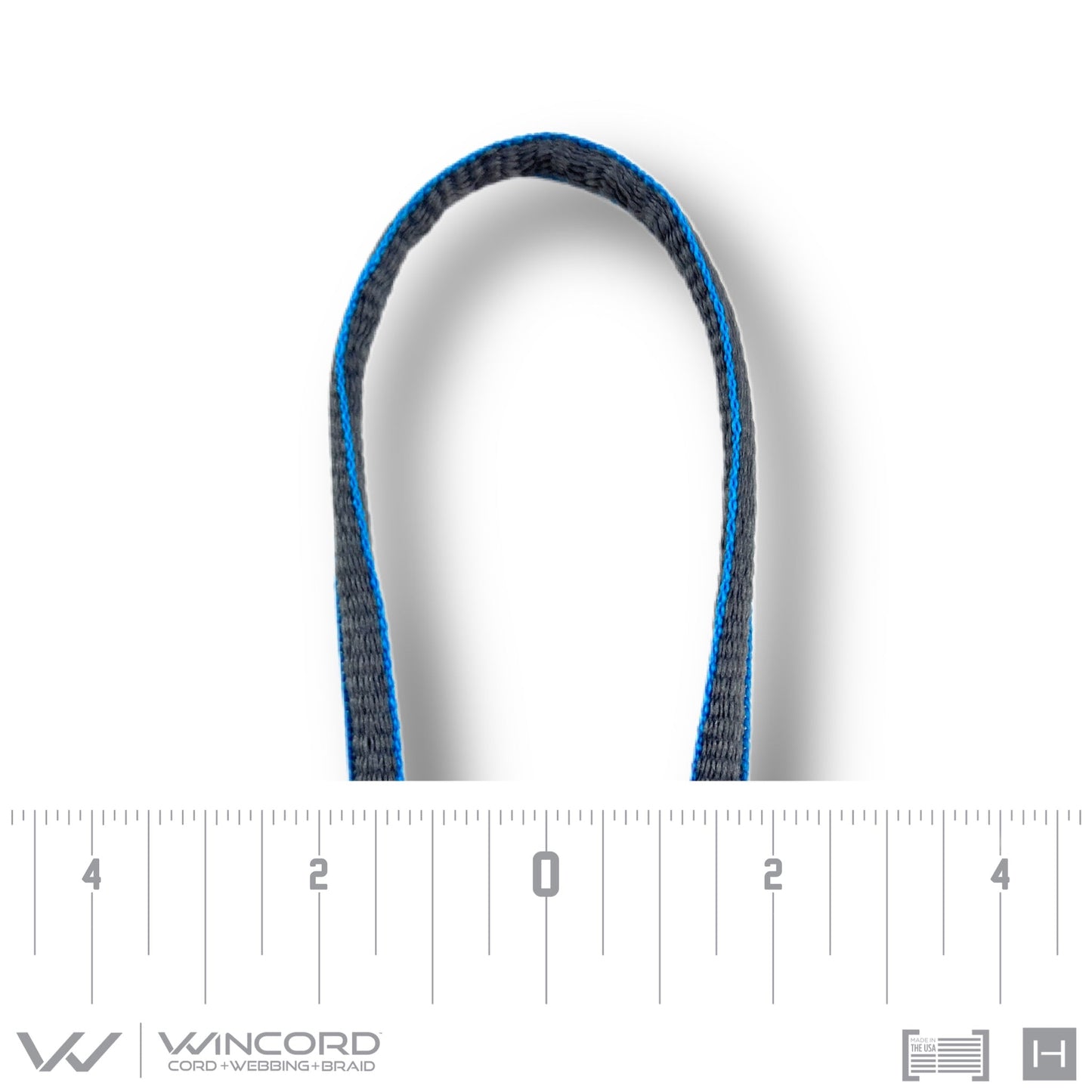 OVAL WOVEN | #1150 | SKY GREY/NEON BLUE PIPING