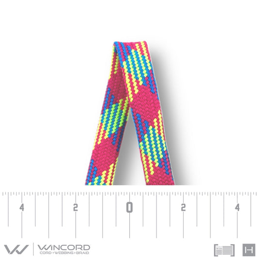 FLAT TUBULAR BRAID | #1077 | RAINBOW