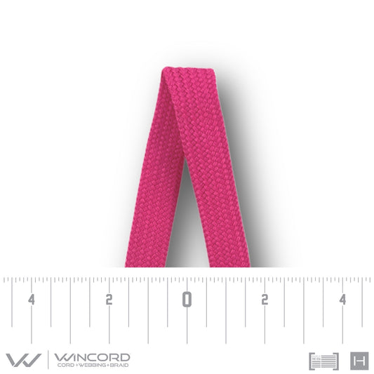 FLAT TUBULAR BRAID | #1077 | PASTEL FUCHSIA