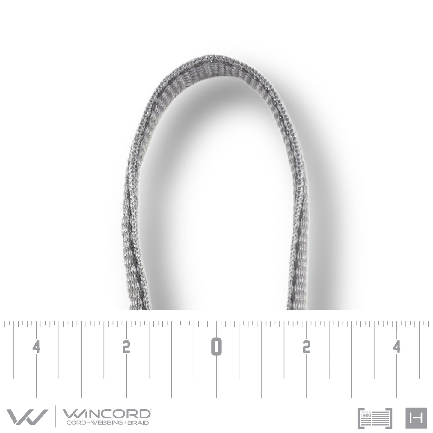 REFLECTIVE OVAL WOVEN | #1150R | CLASSIC GREY