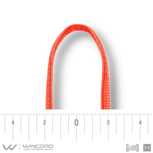REFLECTIVE OVAL WOVEN | #1150R | HOT RED