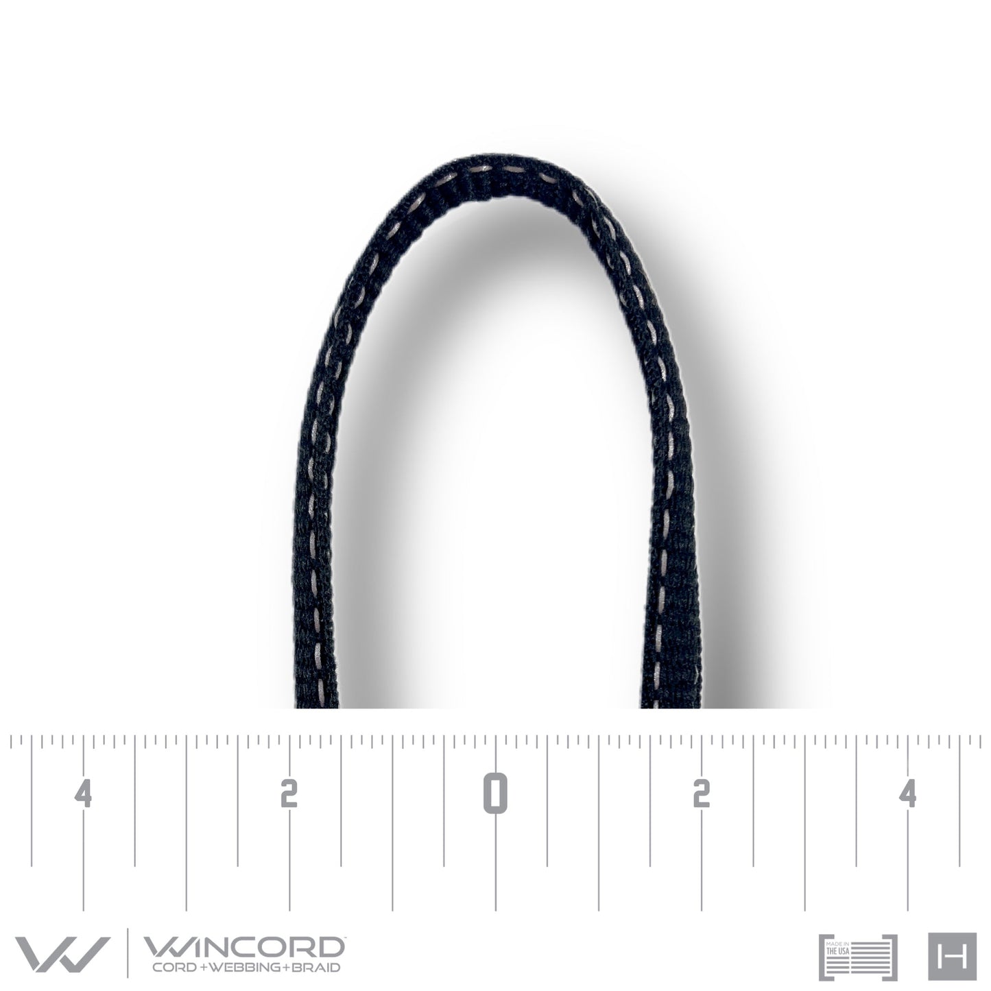REFLECTIVE OVAL WOVEN | #1150R | BLACK
