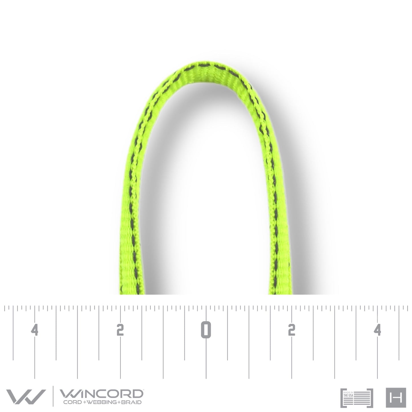 REFLECTIVE OVAL WOVEN | #1150R | NEON YELLOW