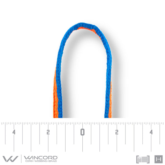 OVAL WOVEN | #1150 | NEON BLUE/NEON ORANGE STRIPE