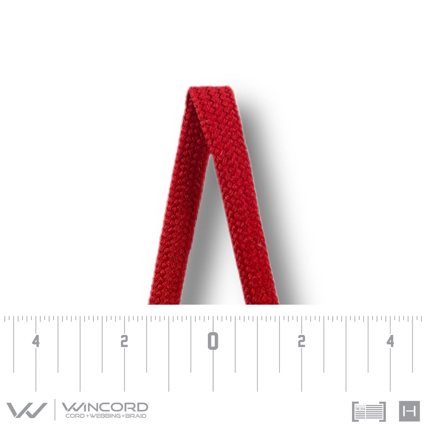 FLAT TUBULAR BRAID | #1075 | RED